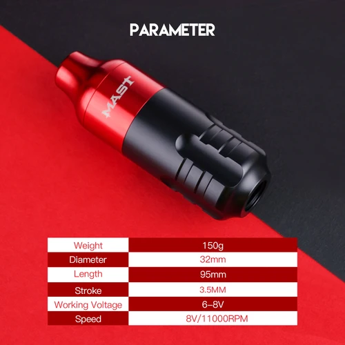 Imagen 2 del producto Mast Tour-máquina de tatuaje, pistolas rotativas, dispositivo de maquillaje permanente, cable RCA, suministros de tatuaje artístico