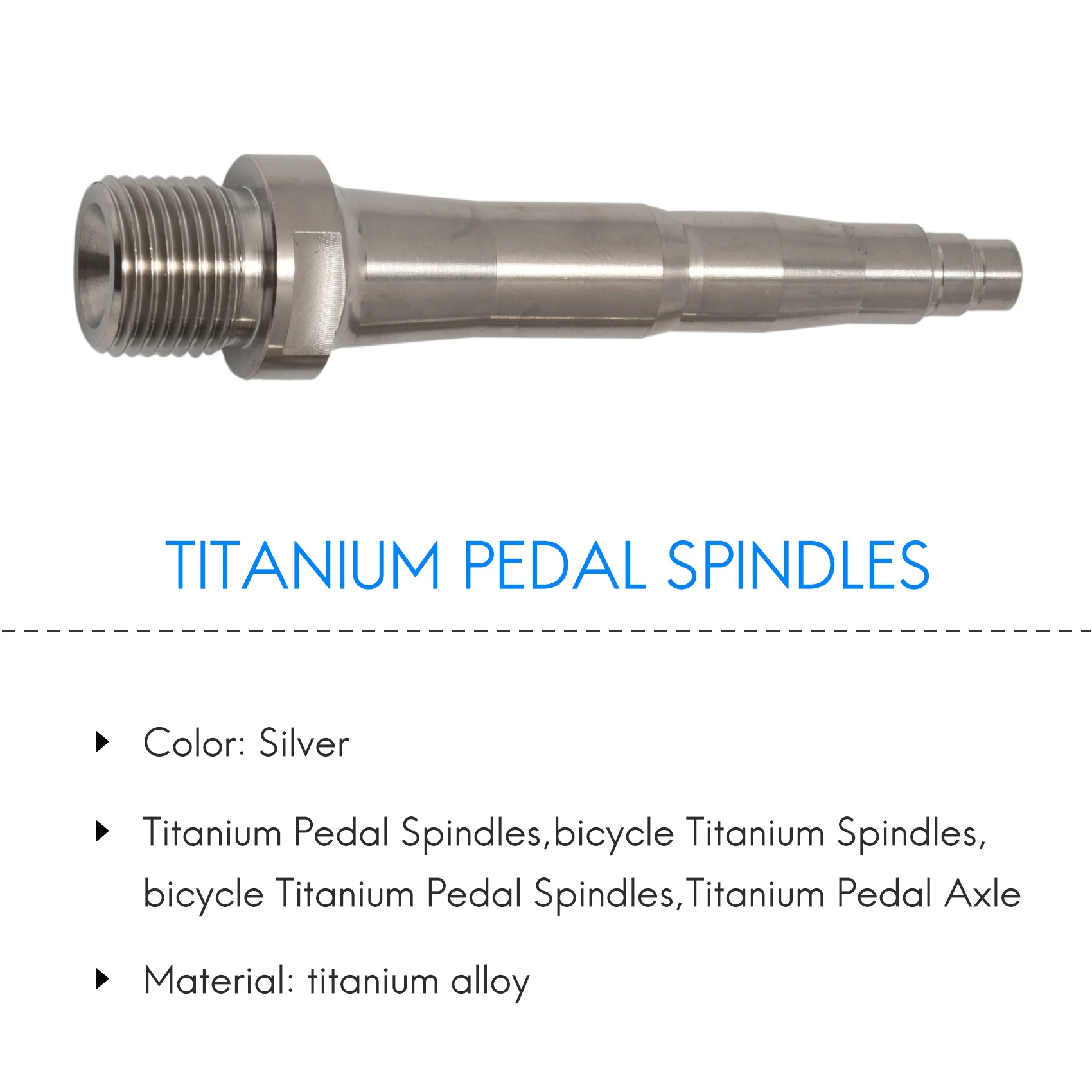 2Pcs Bicycle Titanium Pedal Spindles Fit for SpeedPlay Zero X1 X2 & Light Action 78Mm