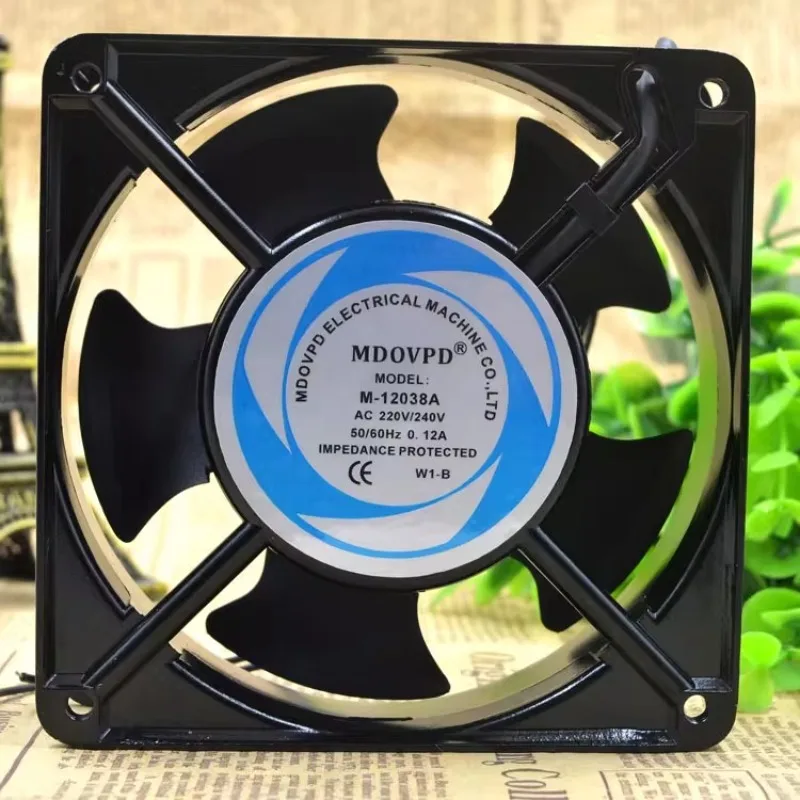 

Новый охлаждающий вентилятор для MDOVPD M-12038A 220 В 0,12 А 12038 Осевой охлаждающий вентилятор 120x120x38 мм