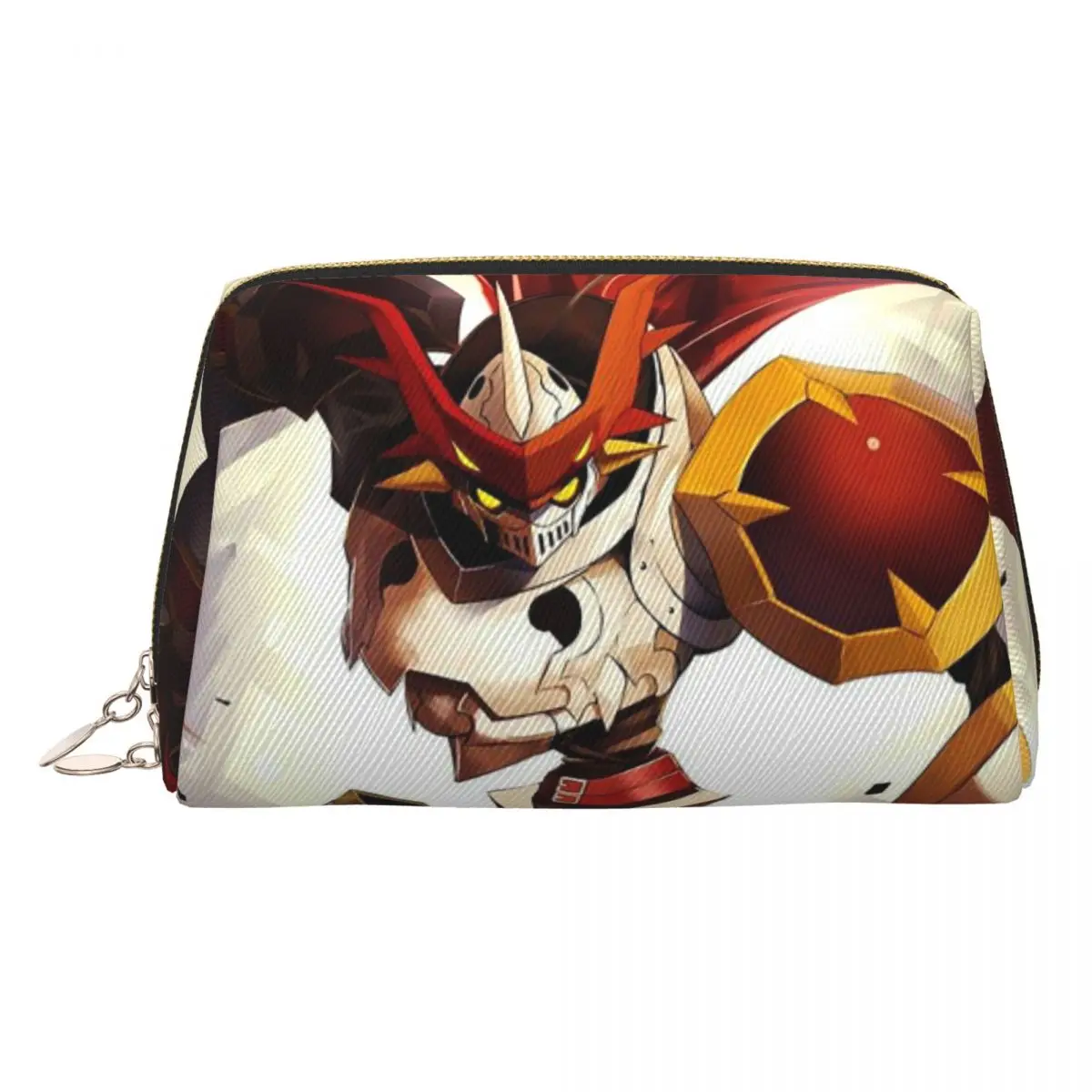 

Anime Digimon Gallantmon Women Cosmetic Bag Travel Makeup Organizer Pouch Toiletry Storage Dopp Kit Case