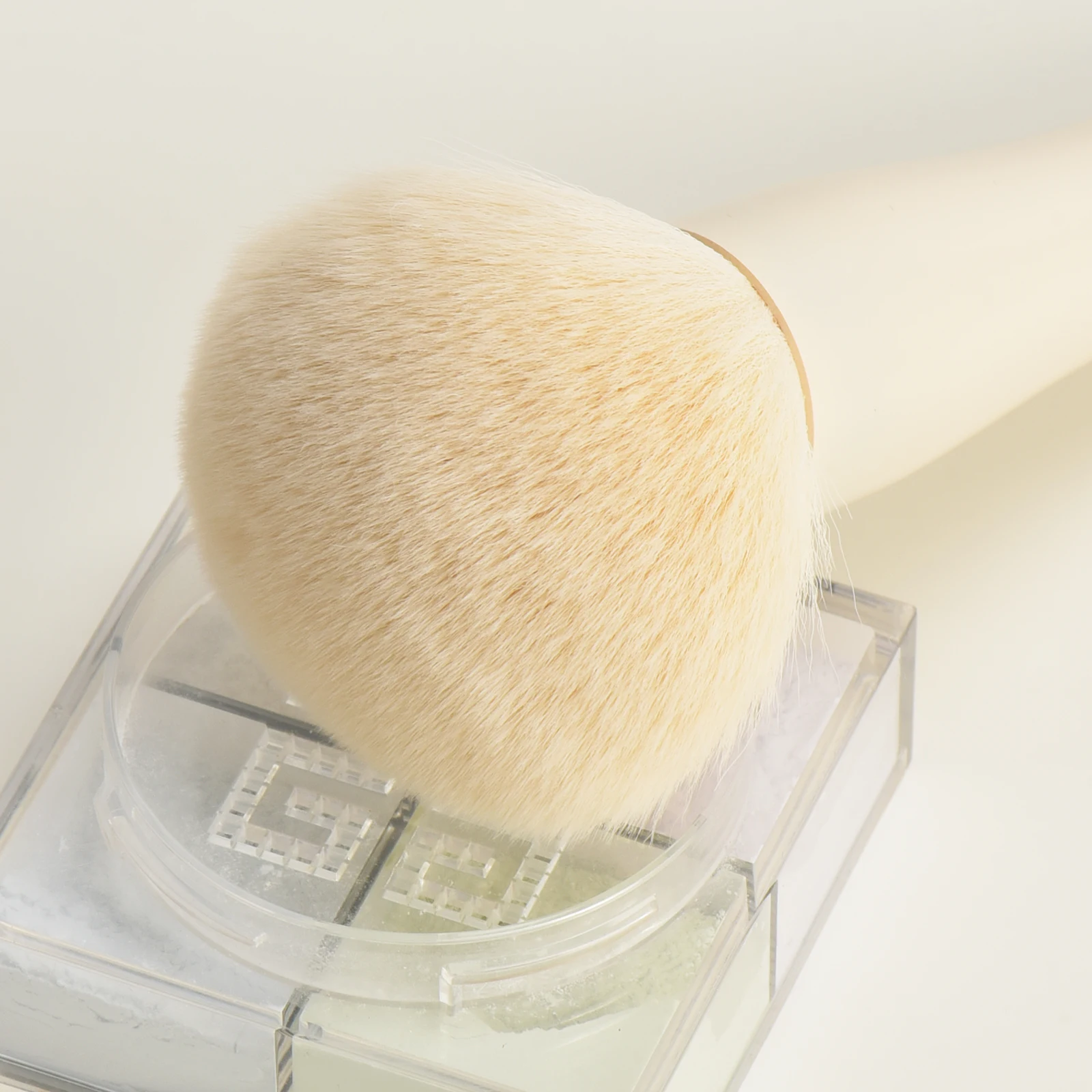 Pincel de pó de ramo grande, pincel de blush, cabelo fofo, rico, ferramentas de maquiagem profissional facial, pincel bonito