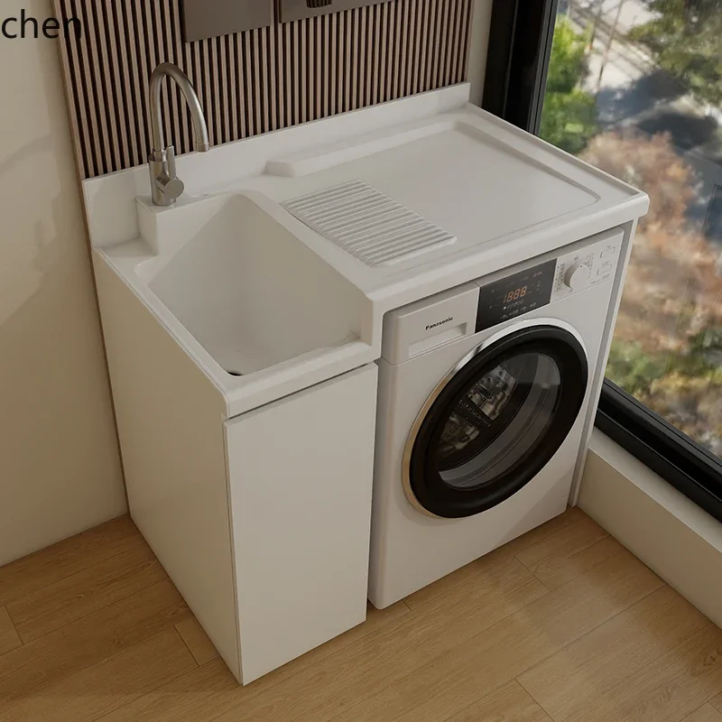 washing machine significant other honeycomb aluminum balcony washing machine combination cabinet with sink
