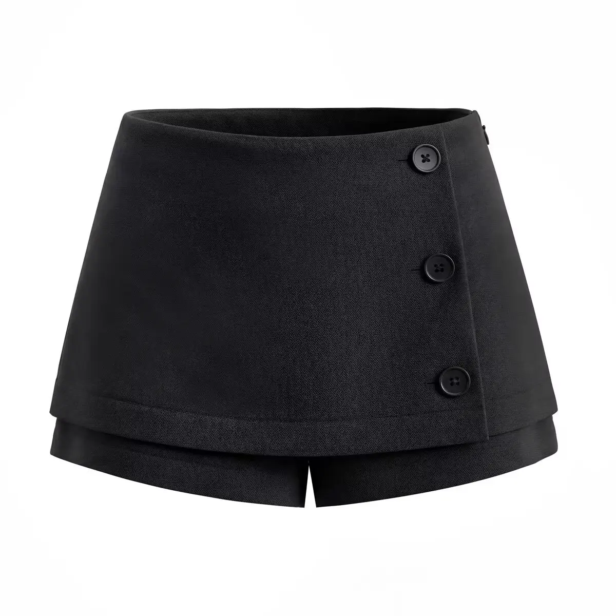 Spring Slimming Slit Design A- Line Skirt Pants Women Casual Style Short Skirts Side Zipper With Shorts Underwear Business Pants
