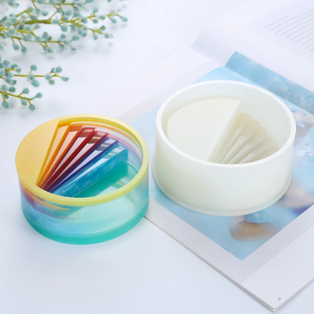 

Silicone Mold Stairs Shape Bead Plaster Making High Transparency Reusable Jewelry Casting Molds Craft Projects Gifts