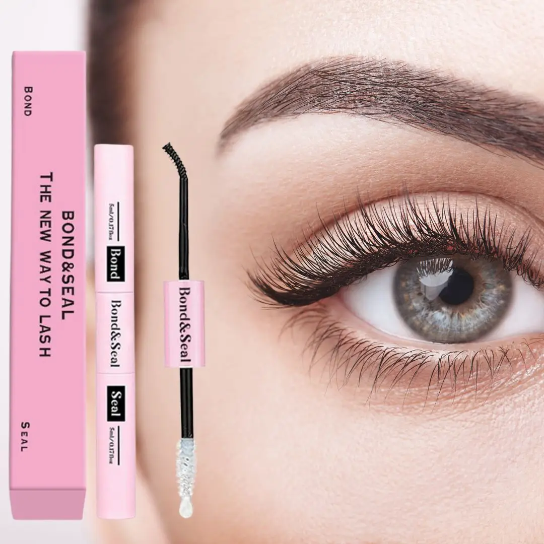 Żel do rzęs z podwójną końcówką 2 w 1: żel mocujący i utrwalający do rzęs do samodzielnego montażu, domowe narzędzie do makijażu sztucznych rzęs, kosmetyk.
