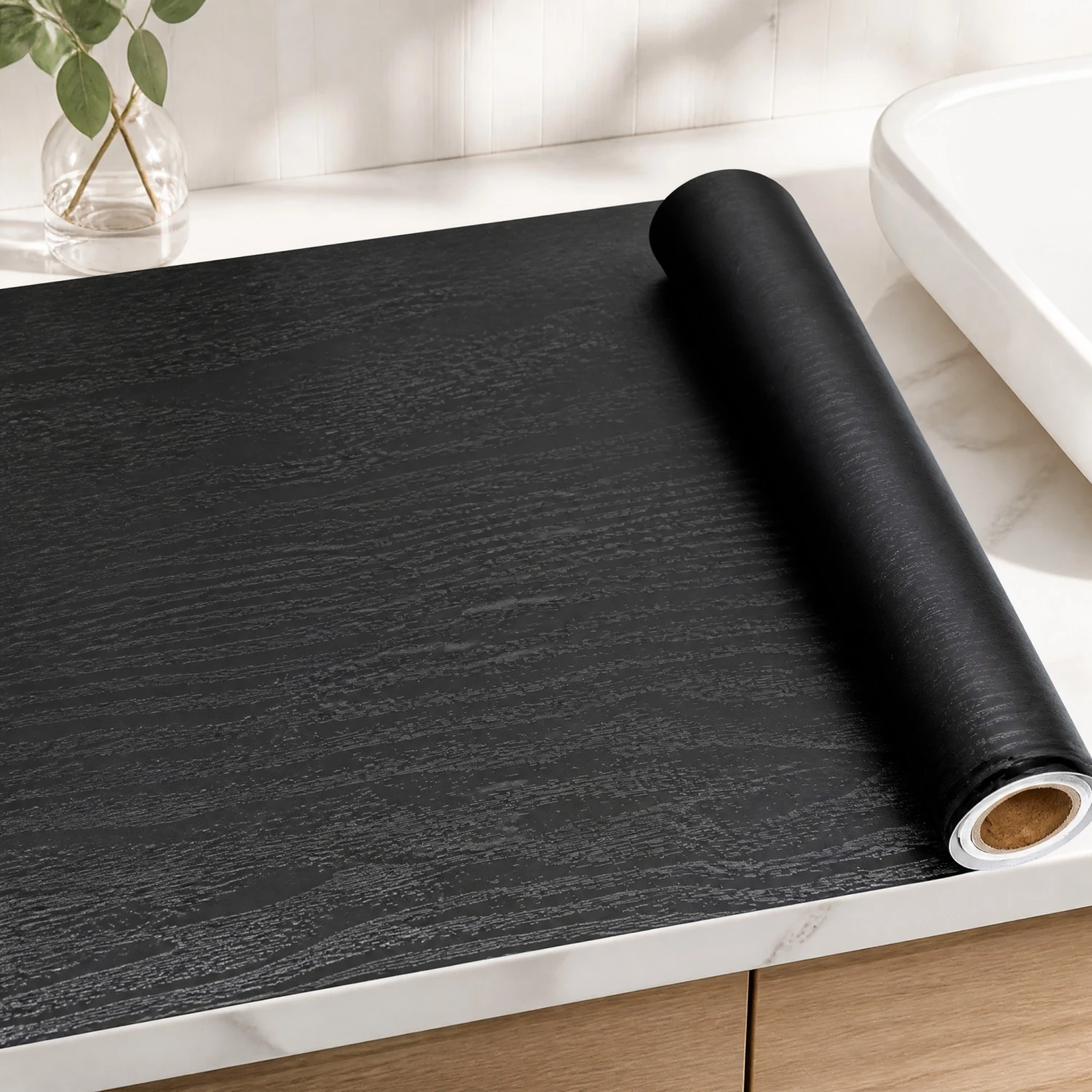 PVC Waterproof Self Adhesive Wallpaper Roll Wood Grain Vinyl Decorative Film for Home Furniture Cabinets Wall Stickers