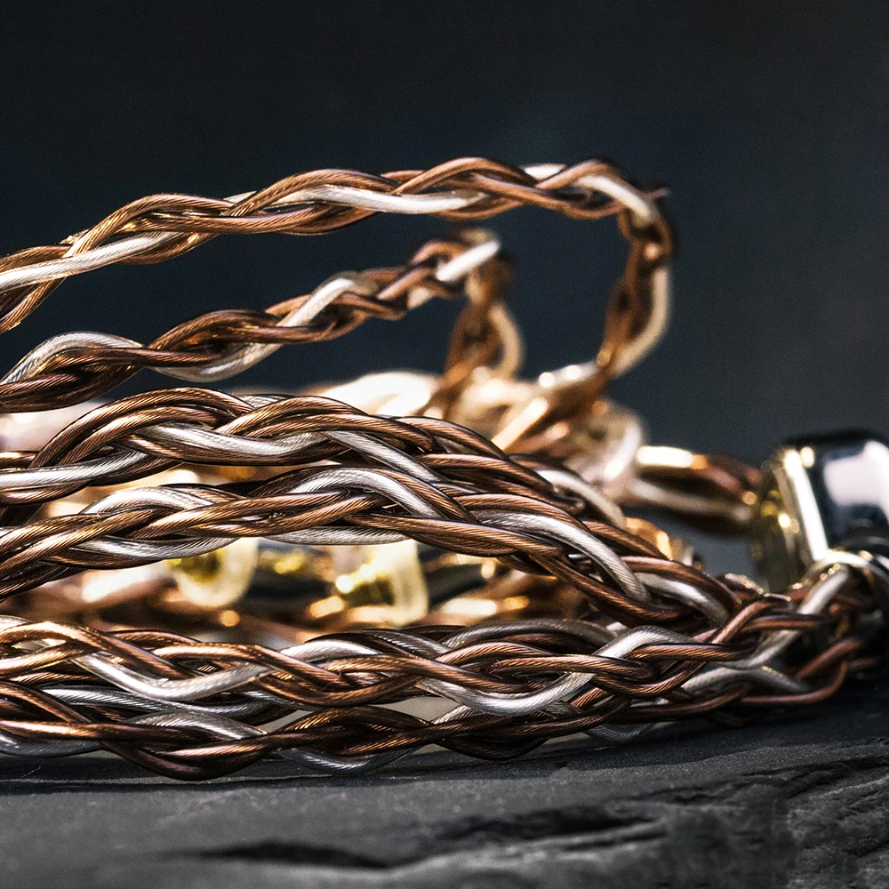 سماعات أذن Shanling ME800 HiFi داخل الأذن IEMs 2DD+4BA سماعات أذن هجينة مع كابل MMCX قابل للفصل، خطوط Furukawa 8 النواة