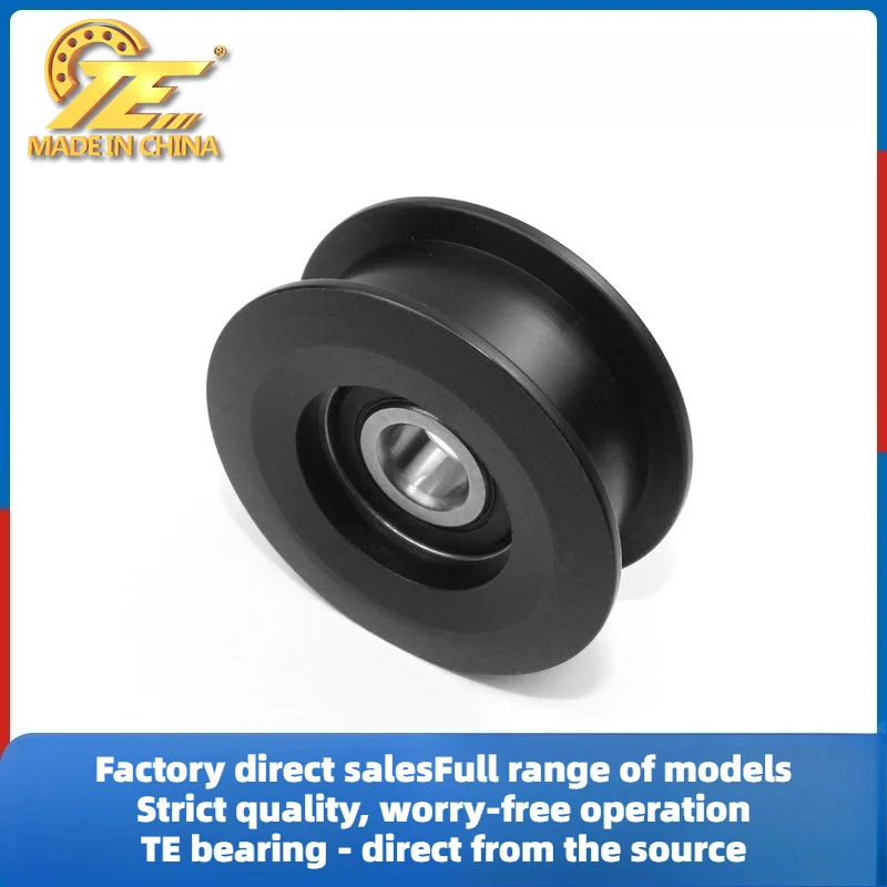 Pulley with bearings 6200RS plastic roller H-type track pulley 10 * 52 * 20mm wholesale
