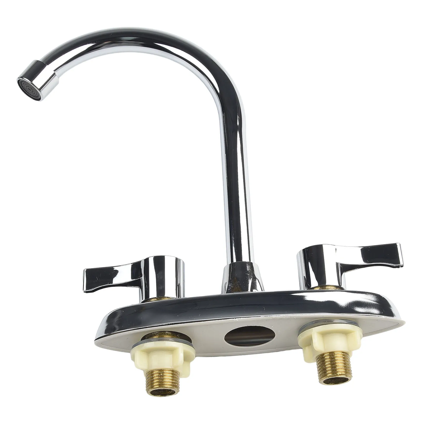 

Basin Faucet Kitchen Faucet Double Hole Handle Hot And Cold Basin Sink 0-=Mixer Tap Basin /*Sink Water Taps Bathroom Accessories