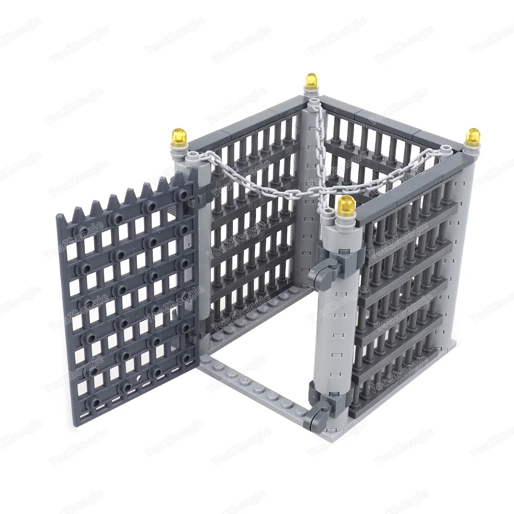 Wildernis Invezaangement Kettingen Kooi Bouwsteen MOC cijfers Capture Mutation Grote Monster Scène Model Kinderen Geschenken Jongens Speelgoed