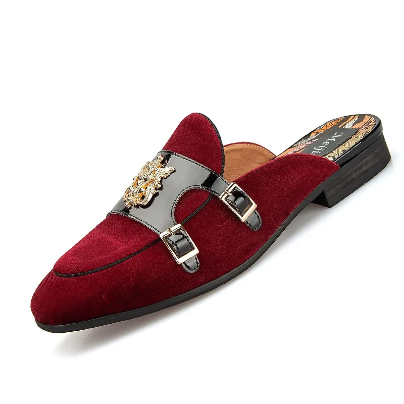 

Men's leather shoes Slippers Slip-On Loafers Leather Formal Wear Casual Open Back Sandals