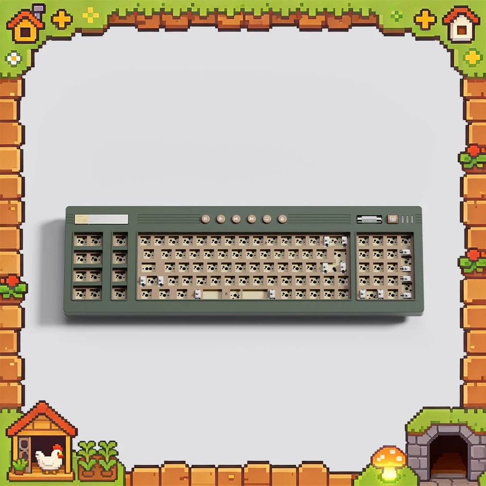 

Беспроводная Bluetooth-клавиатура NEKEY OE93 с полным набором клавиш, возможностью горячей замены, цельноалюминиевым корпусом, настраиваемой многофункциональной структурой, аксессуар для игровой клавиатуры