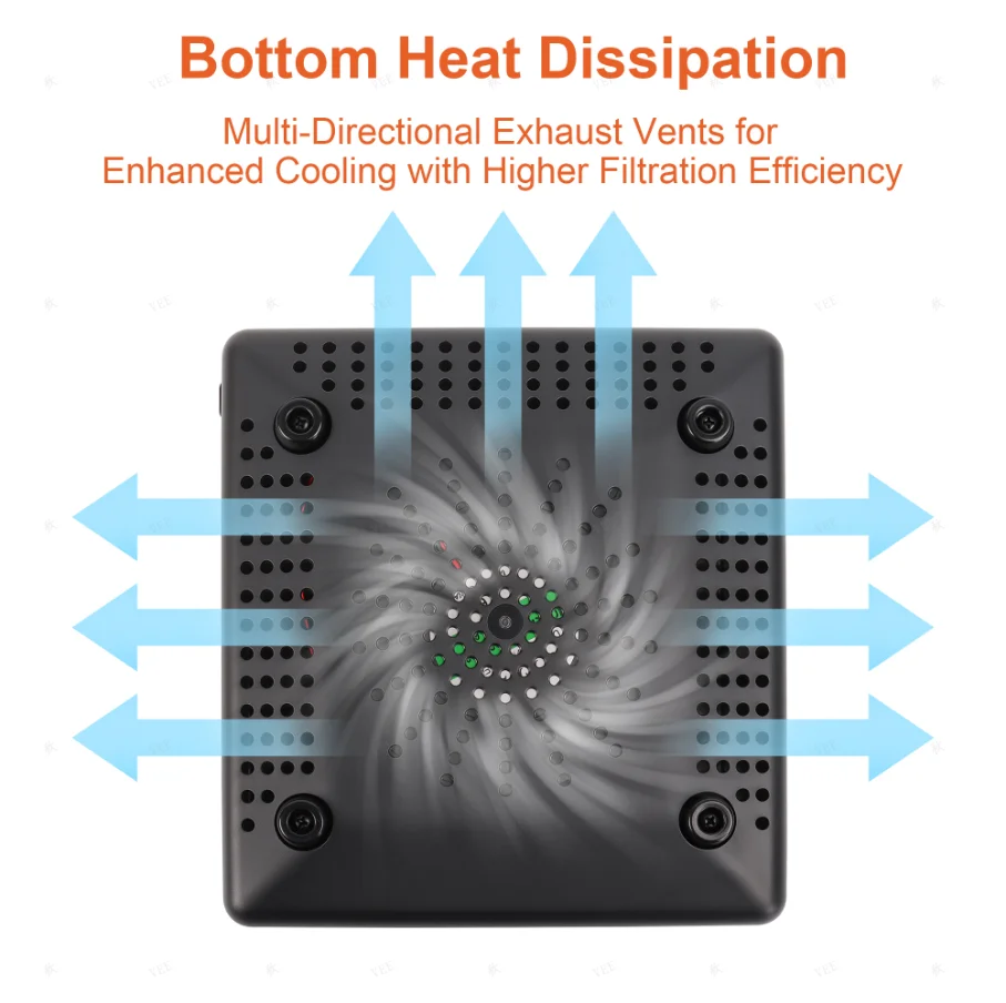 Estrattore di fumo Strumento per fumatori con luce LED 60w Filtro a carbone attivo Spugna Saldatore Fumatore