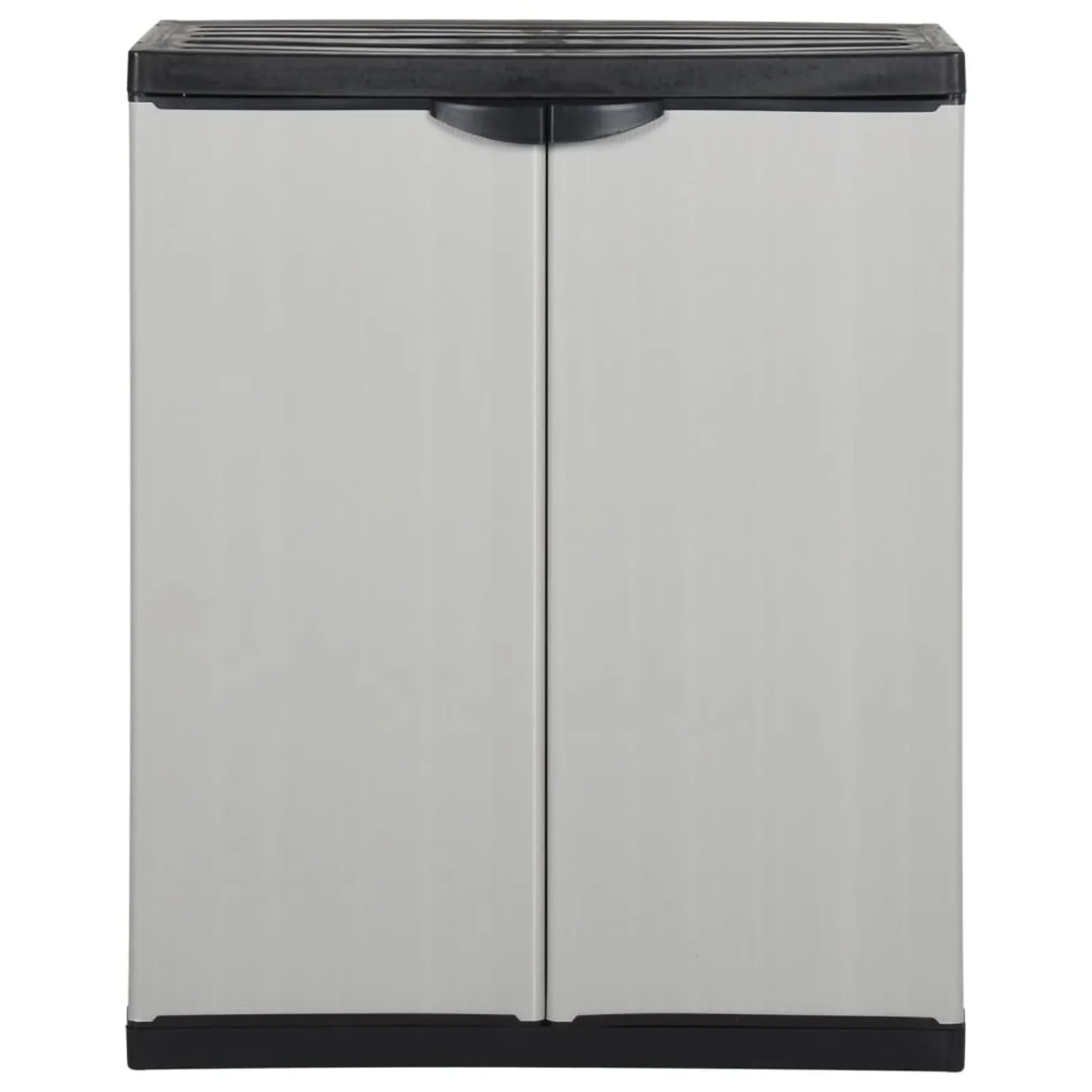 Patio Garden Storage Cabinet Outdoor w/ 2 Doors and 1 Shelf Cabinet Organizers and Storage Garden Tools Accessories 68x40x85 cm