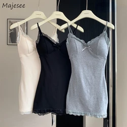 Sleeveless Dresses for Women Sexy Lace Hot Female Bodycon Dress Korean Fashion Mini Vestidos with Chest Pad Inner Wear Clubwear