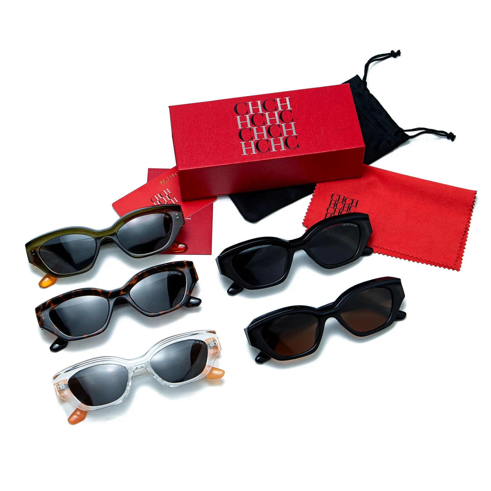 A gift box packaged gradient TR frame TAC lens sunglasses suitable for daily wear by men or women