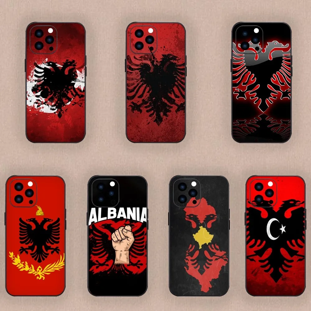 A-Albanians F-Flag Phone Case For Xiaomi 12 11 Pro Redmi Note7 8 9 K40Pro Black Shell