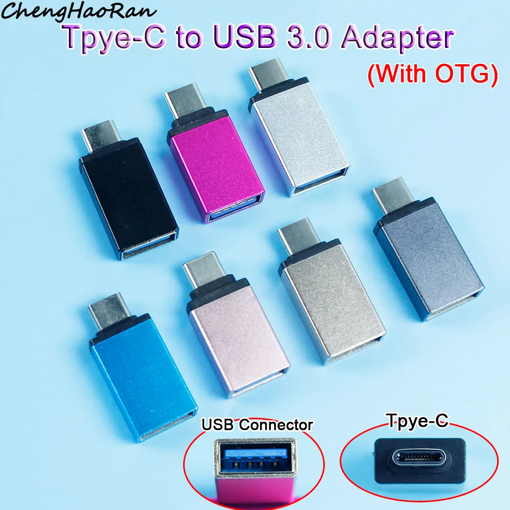 

1 piece USB 3.0 to Type-C adapter For fast Charging USB-C connector with OTG Adapter suitable For tablets and laptops