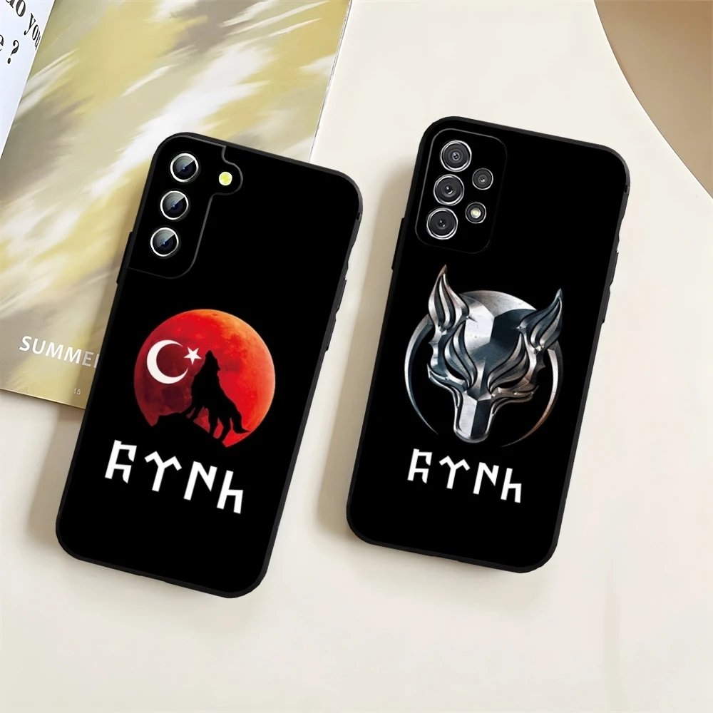 bozkurt gray wolf Phone Case for Samsung Galaxy S23 S24 S20 S21 S22 Ultra Fe Plus M54 A34 A54 A24 A52 A53 Coque