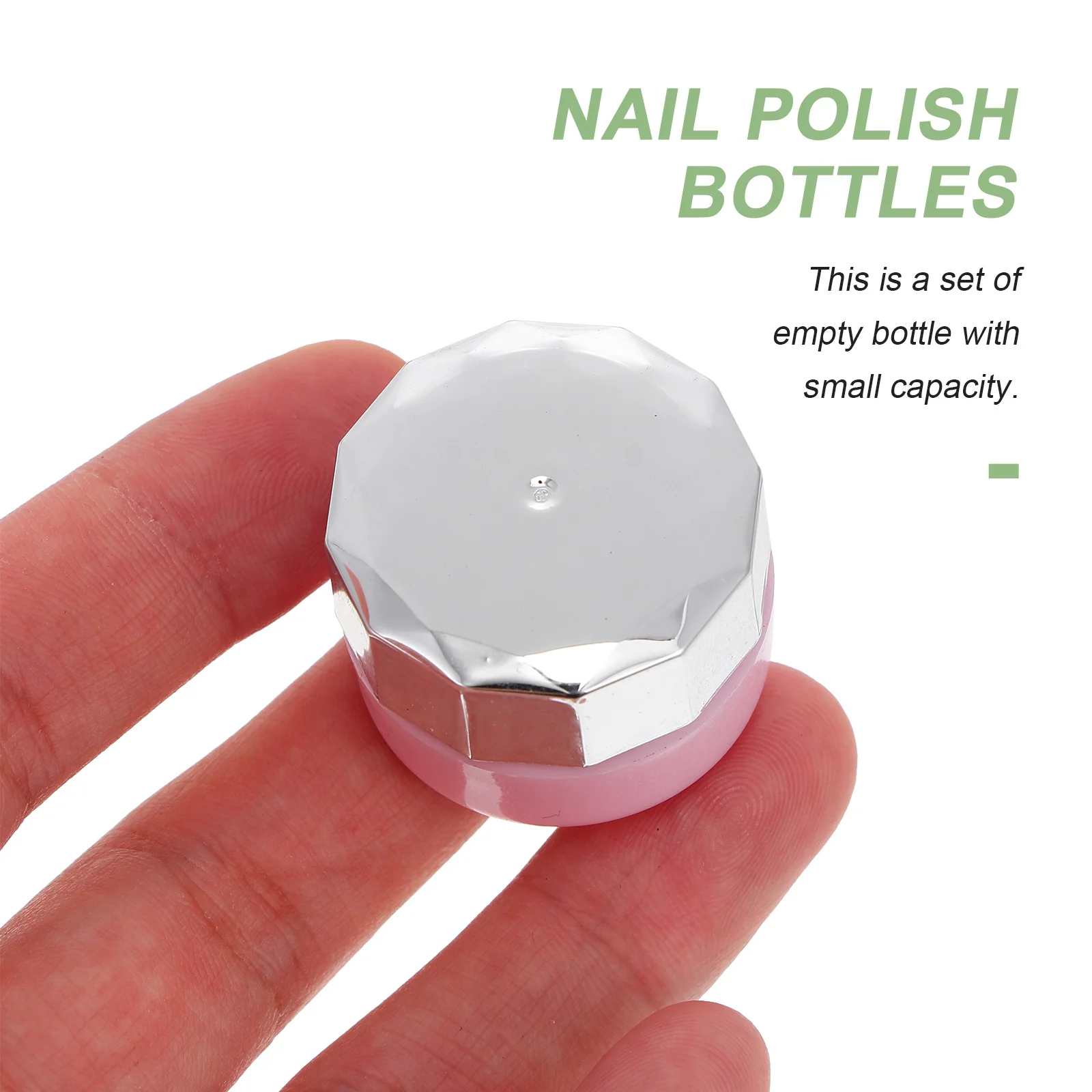 4 Uds botellas de esmalte de uñas Mini contenedores vacíos tapa de tornillo a prueba de fugas frascos de viaje portátiles botellas de esmalte de uñas