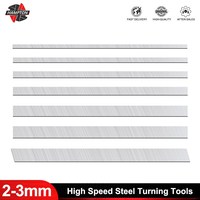 HAMPTON 2-3mm High Speed Steel Turning Tools  CNC Lathe Turning Tool Bar White Steel Lathe Machining Tools