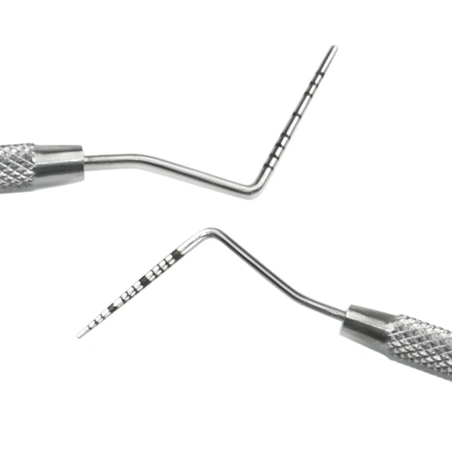 Dental Graduated Periodontal Probe CPI Probe with Scale Instrument dentystyczny Sprzęt endodontyczny 1-15/1-10 Narzędzie ze stali nierdzewnej
