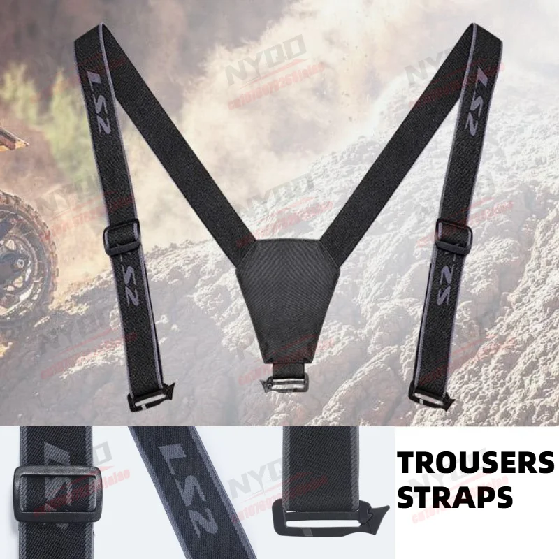 Motorcycle Riding Pants, Men's and Women's Shoulder Straps, LS2 Racing Rider Pants, Shoulder Straps, Motorcycle Equipment