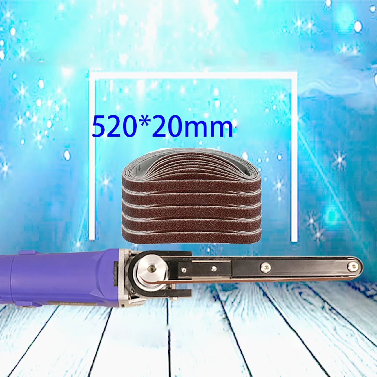 Imagem -05 - Mini Lixadeira Faça Você Mesmo Lixadeira Correia Adaptador Rebarbadora Máquina de Moagem Bandfile Cabeça para 100 mm Elétrica Angle Grinder