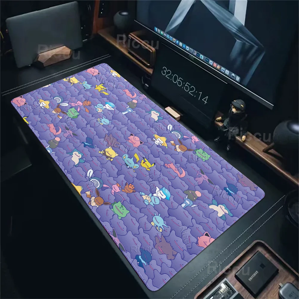 Anime Cartoon Pokémon Ditto Series Mouse Pads Extended Laptop Computer Keyboard Home Office Setup PC Gamer Anti-slip Rubber Mats