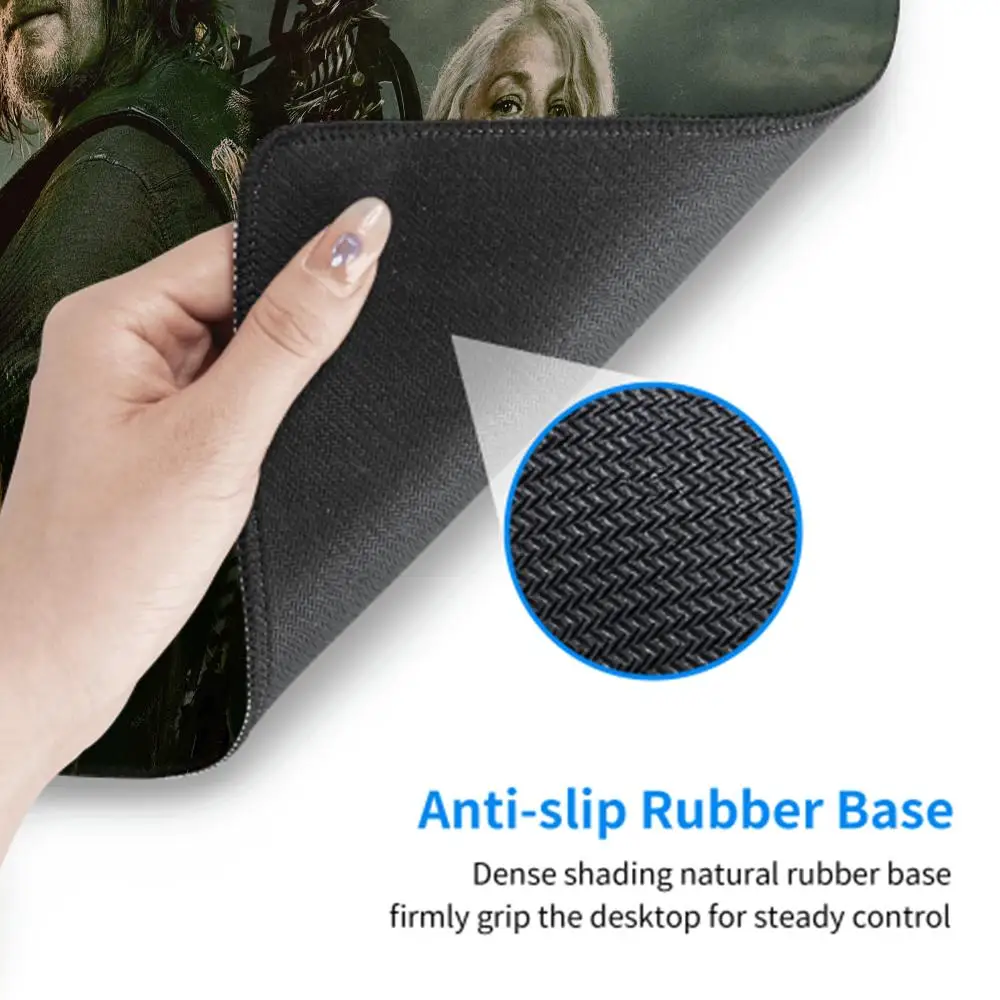 لوحة ماوس The Walking Dead Cartoon Lockedge لوحة ألعاب كبيرة لألعاب الكمبيوتر ولوحة مفاتيح وماوس ولوحة ماوس مكتبية للوحة مكتب الكمبيوتر #3