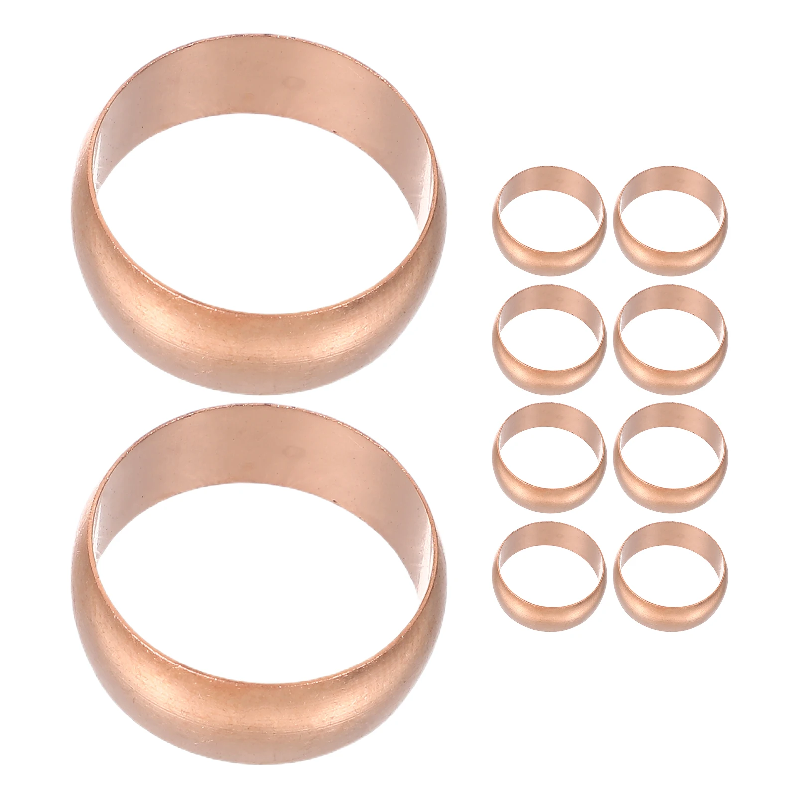 

10pcs Copper Collar Crimp Rings High Efficiency Sealing Sturdy Construction Versatile Applications Pex Tubing Plumbing System