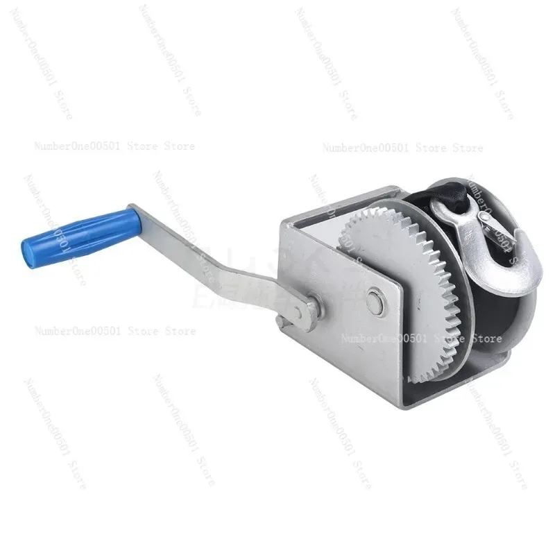Hand Winch Manual Cable Puller for Home Use Trailer Towing Car Recovery with Crank Handle