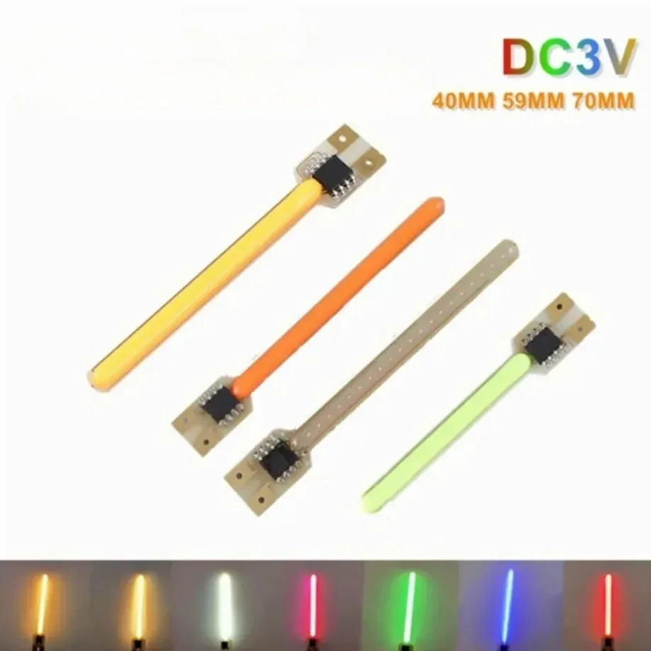 DC 3V Multicolour Meteor Shower COB LED Light Multi Modes Flowing Water Filament Lamp DIY Incandescent Bulb LED Diodes Parts