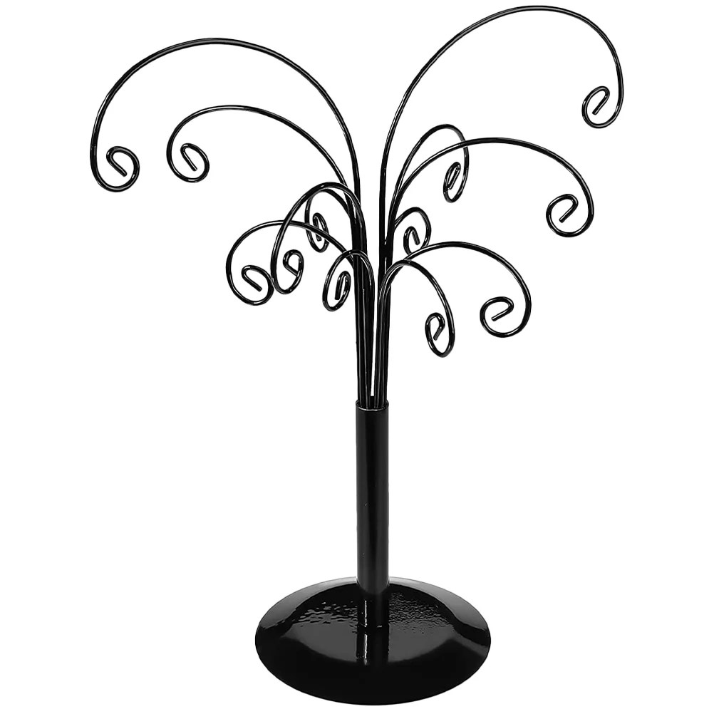 Jewelry Earrings Display Holder Christmas Dangle Stand Storage Wrought Iron Organizer Rack