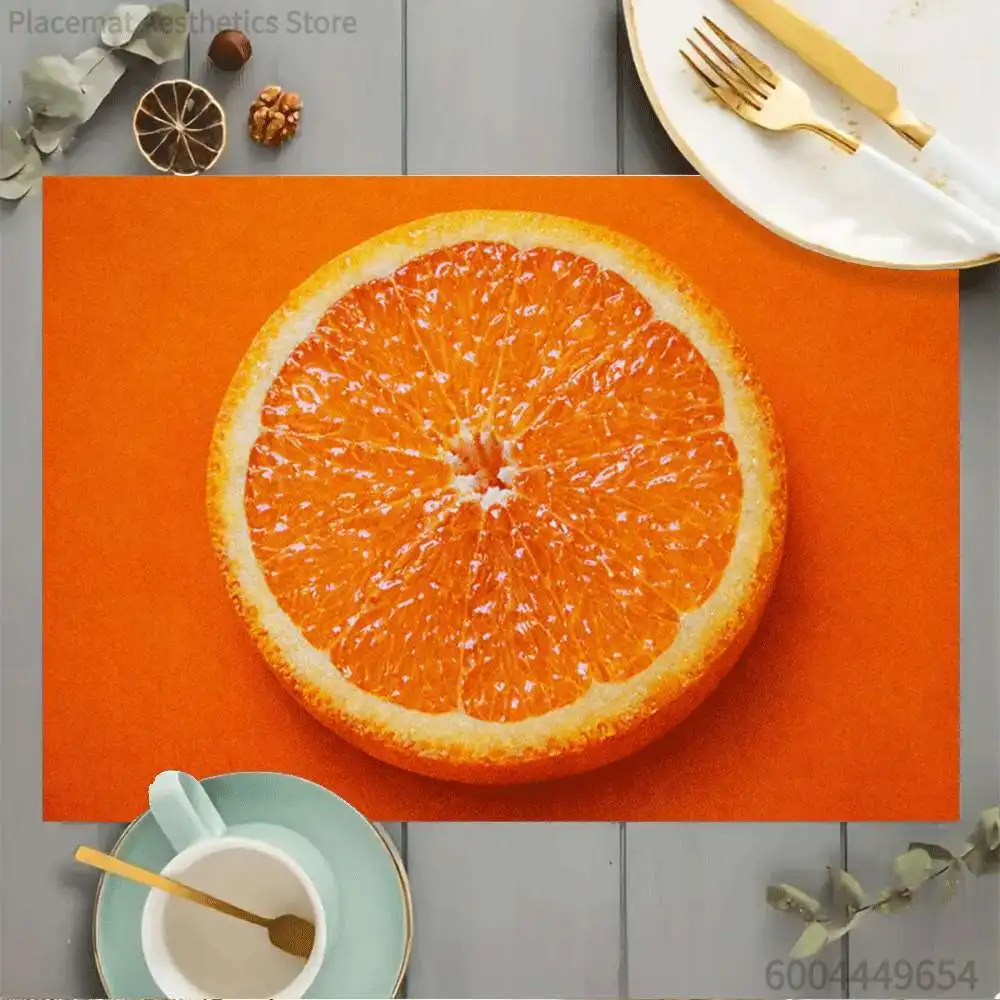 Fruit Floral Cactus Rainbow Print Super Absorbent Drying Mat Waterproof Kitchen Counter Drain Pad Decor Placemat