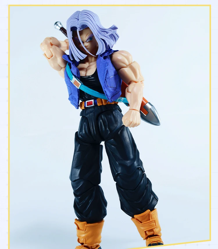 [ONLY CLOTHES]1/12 Scale Torankusu Jacket Coat Blue Vest Tank Cloth Clothes Model for 6inch Action Figure Doll Toys view 6