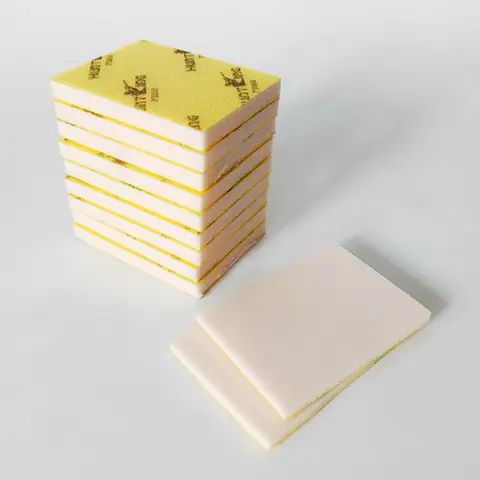 헌터 킹 스폰지 모래 75*100mm 핸드 그라인더 스폰지 모래 자동차 특수 페인트 사포 몰려 들고 사각형 연마재