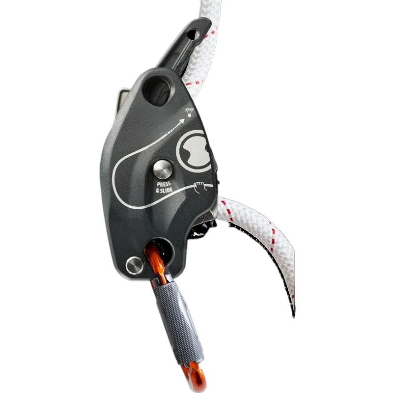 Anti-panic descent device for high-altitude work climbing rope climbing machine