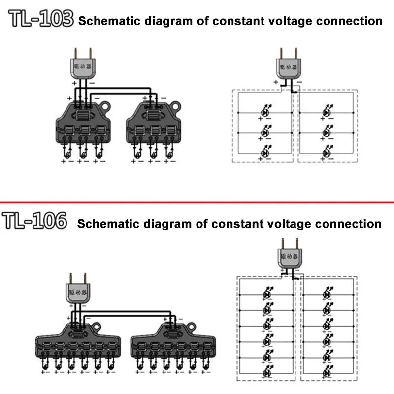 Railway Train Port Sharing Box 3/6 Distribution Port Hub For SMD Led Model Miniature Lighting System DC Lamp connector