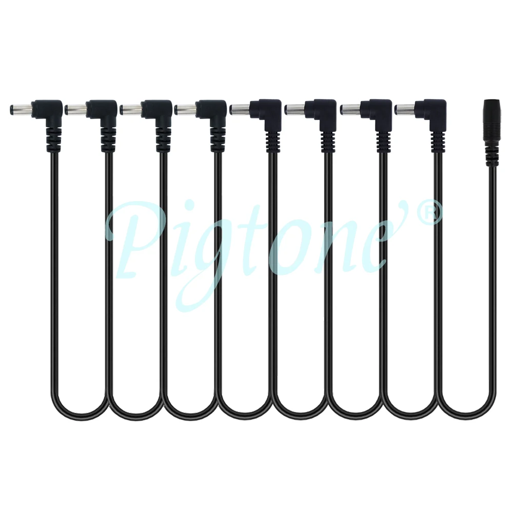 Papatya zinciri 1 ila 3 5 6 8 yolları Splitter gitar efektleri Pedal aksesuarları güç uzatma kablosu için 9V DC adaptör fiş