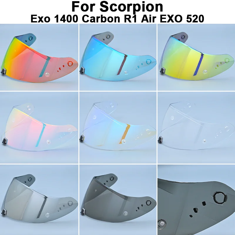 

Helmet Visor Lens for Scorpion Exo 1400 Carbon, R1 Air & EXO 520 391 KDF-16-1, casco para motos, moto accesorios