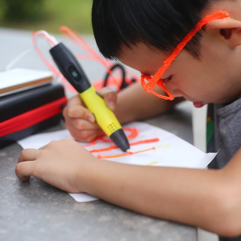 child DIY 3D Pen 3D Printing Pen for ABS/PLA Filament 1.75mm USB Output Low Voltage 3D Pen for Children's Gifts Family toys
