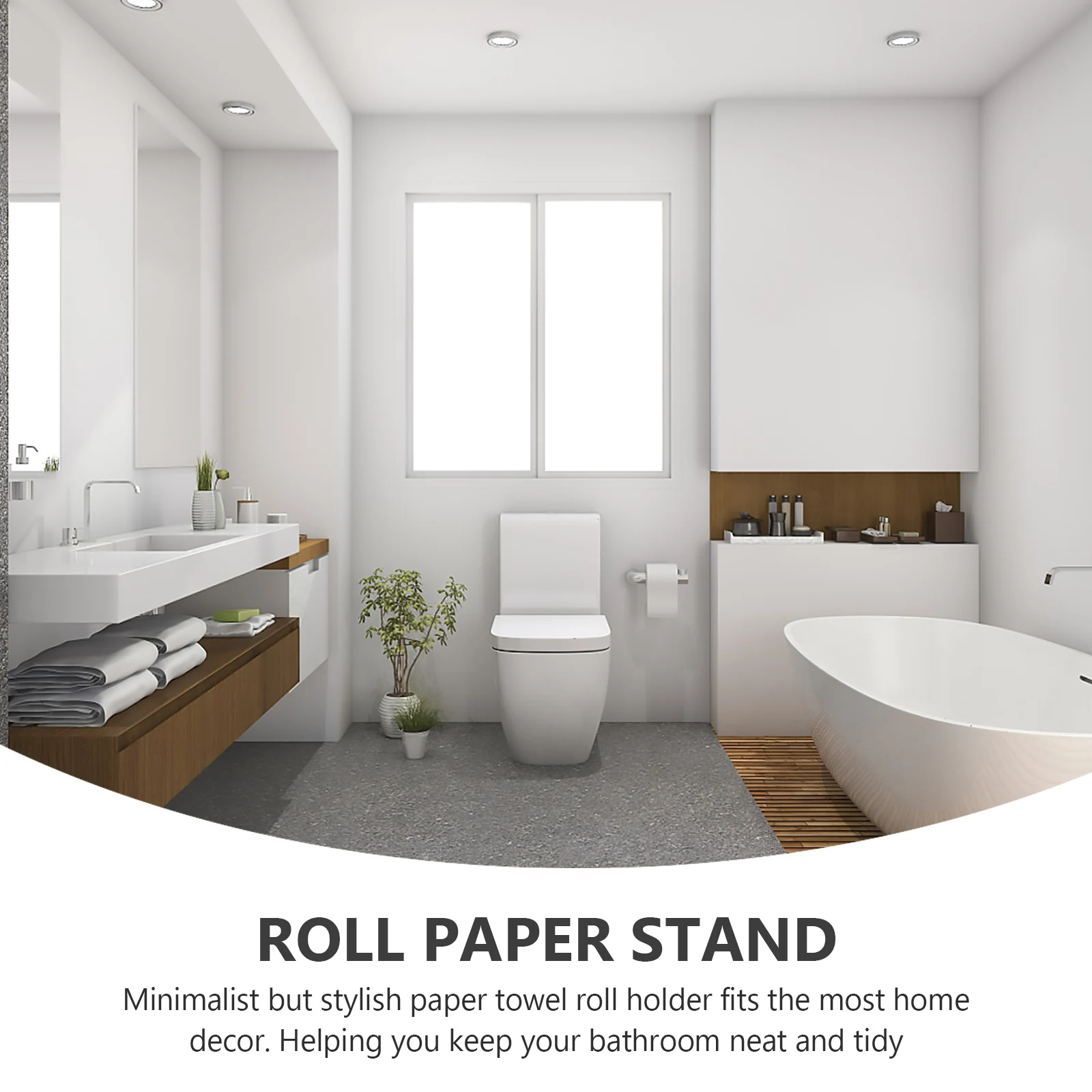 

Roll Paper Holder Cat Design Heavy Duty Metal Tissue Storage Rack for Bathroom Kitchen Office Use Roll Paper Storage Rack