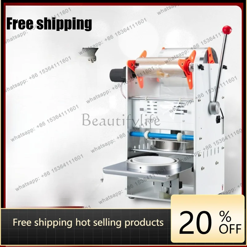 Malatang sealing machine takeaway aluminum foil box sealing machine disposable takeaway packaging
