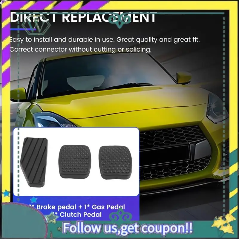 

A82U-3PCS Автомобильный акселератор, педаль тормоза, резиновая накладка, комплект чехлов для педали для Suzuki Swift 49451-60B00