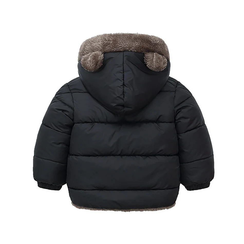 Kids Cotton Clothing Thickened Down Girls Jacket Baby Children Winter Warm Coat Zipper Hooded Costume Boys Outwear