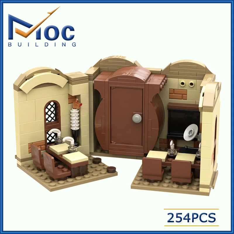 MOC Classic Movie Series Scene Model Defence Against the Arts Class DIY Assemble Bricks Creative Toys Collection Display Gifts