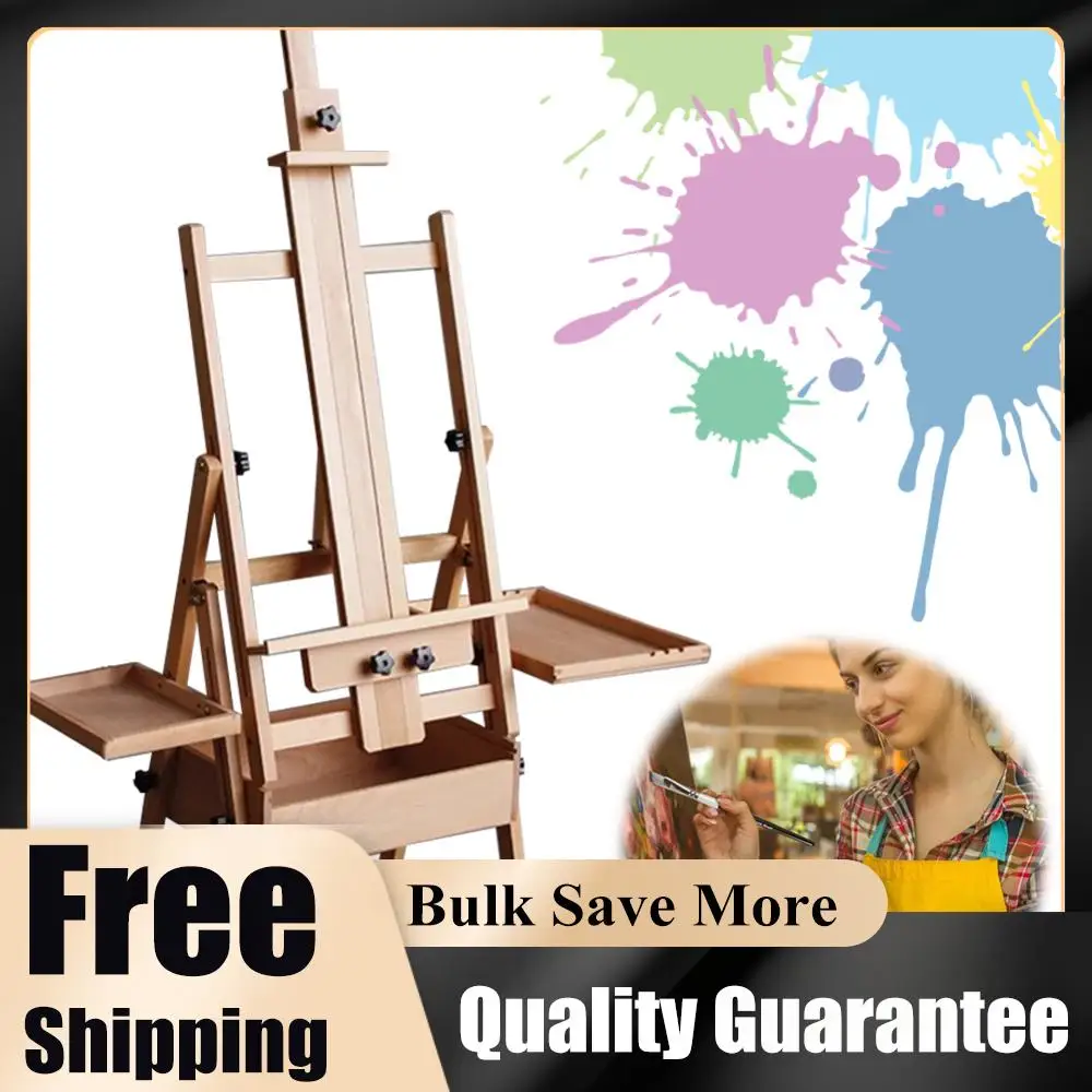 

Новый французский мольберт, художественные принадлежности, студийный мольберт с ящиком для хранения художника, регулируемые по высоте подставки для рисования для масляной живописи
