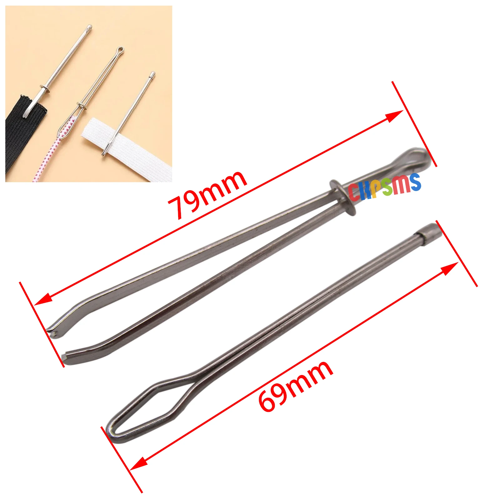 4PCS #KP-19314 Elastic Band Threading Guide Forward Device DIY Weaving Tools