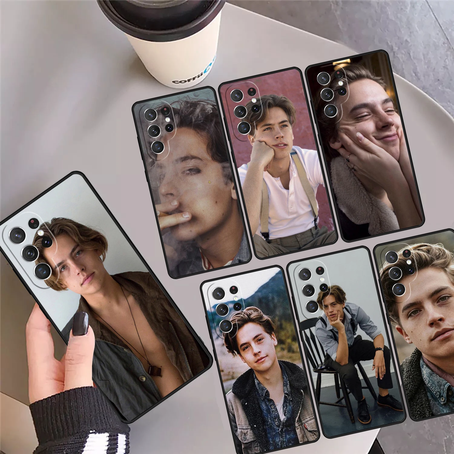 Cole Sprouse Phone Case Cover Coque For Samsung Galaxy S24 Ultra 23 S22 Plus S21 FE S20 S8 S9 S10 Note 10 Pro Note 20 Ultra